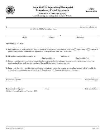 USCIS Form G-1239FORMRE9-15-11