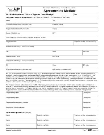 IRS Form 13369