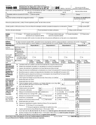 IRS Form 1040NRS