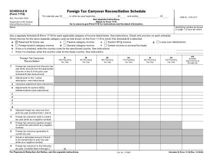 IRS Form 1116SB