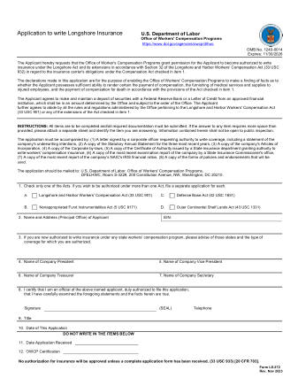 DOL Form LS 272