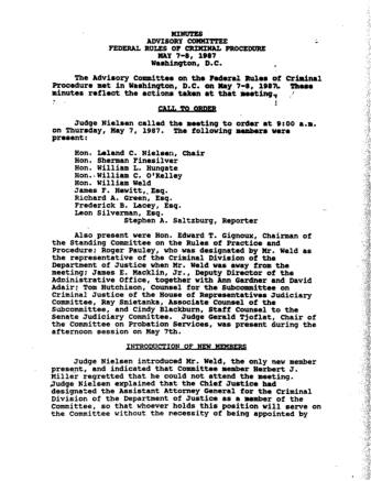 US Courts Form CR05 1987 MIN