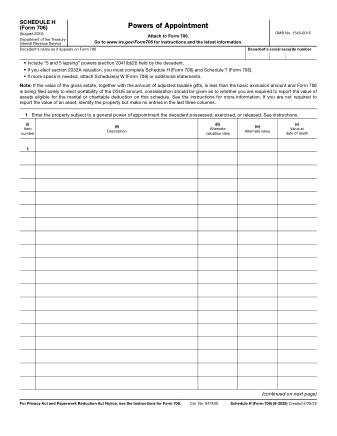 IRS Form 706SH