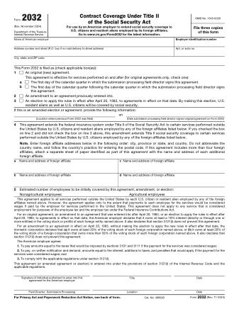 IRS Form 2032