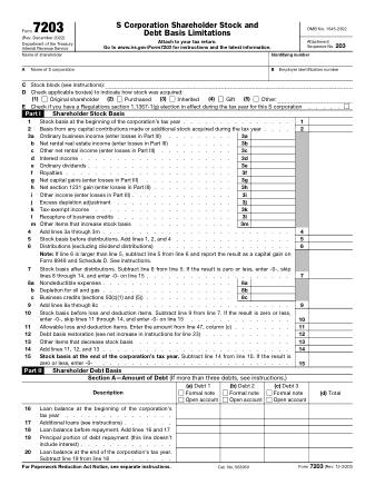 IRS Form 7203