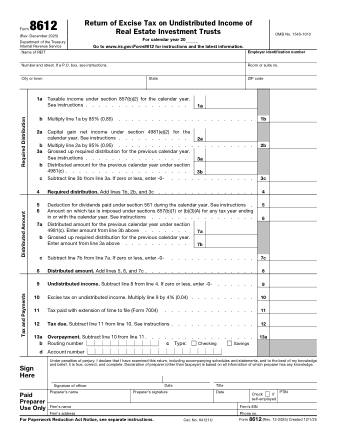 IRS Form 8612