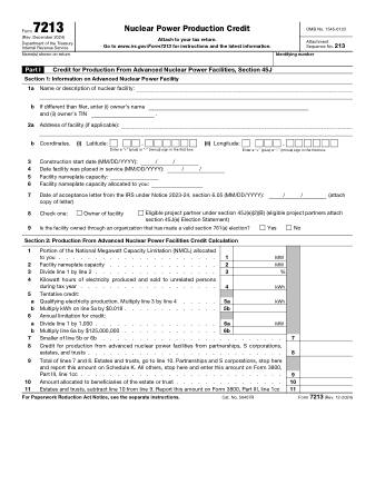IRS Form 7213