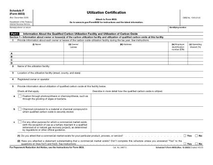IRS Form 8933SF
