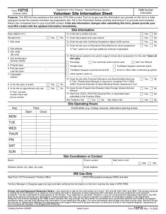 IRS Form 13715