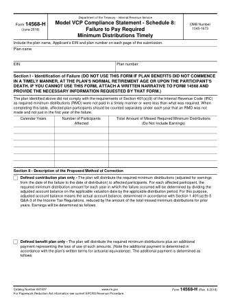 IRS Form 14568H