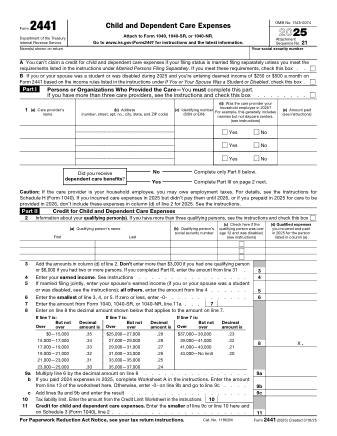 IRS Form 2441