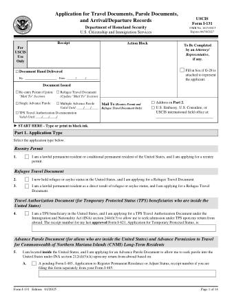 USCIS Form I-131