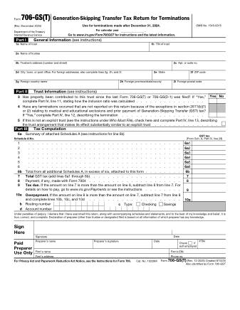 IRS Form 706GST