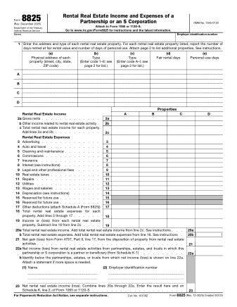 IRS Form 8825