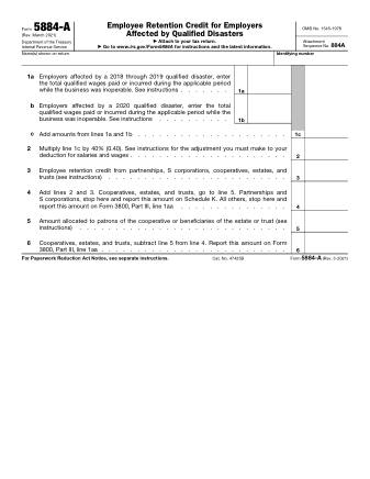 IRS Form 5884A