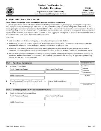 USCIS Form N-648
