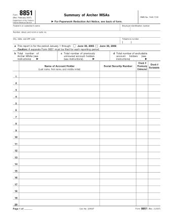 IRS Form 8851