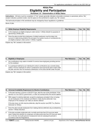 IRS Form 15417