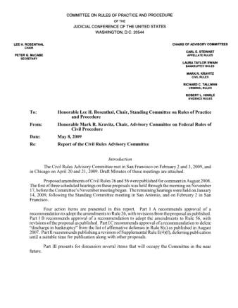 US Courts Form CV05 2009