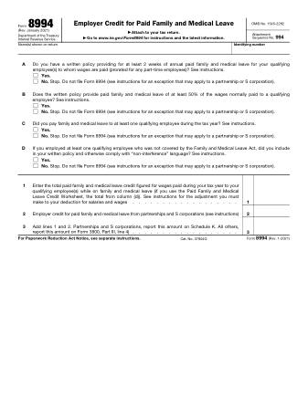 IRS Form 8994