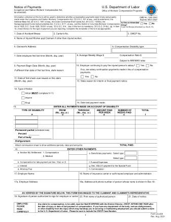DOL Form LS 208