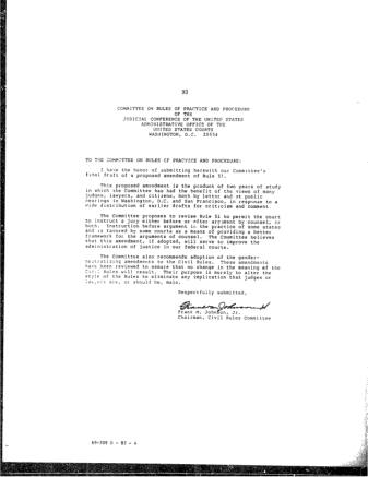 US Courts Form CV03 1987