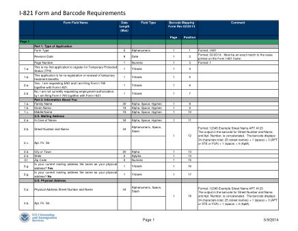 USCIS Form I-821ELISFORMANDBARCODEREQUIREMENTS05-09-14