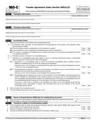 IRS Form 965C