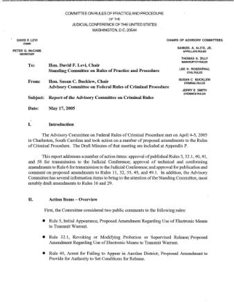 US Courts Form CR5 2005