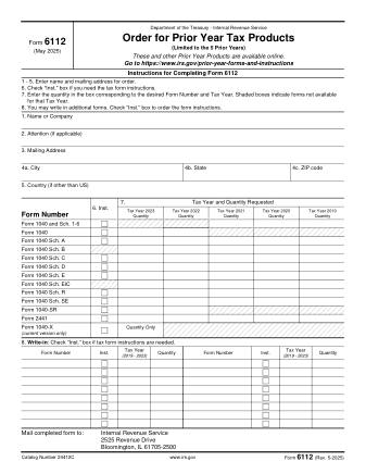 IRS Form 6112