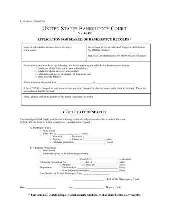 US Courts Form FORM 1320 1220 0