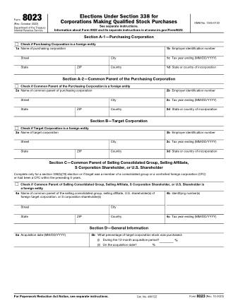 IRS Form 8023