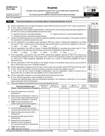 IRS Form 990SH