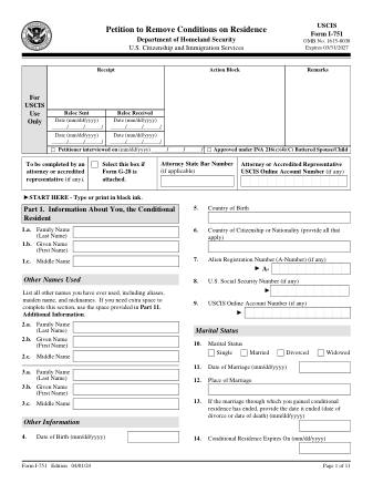USCIS Form I-751