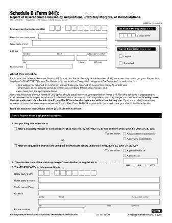 IRS Form 941SD