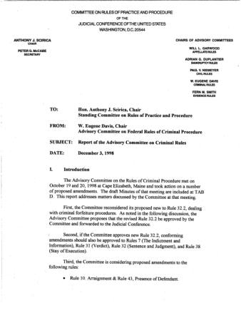 US Courts Form CR12 1998