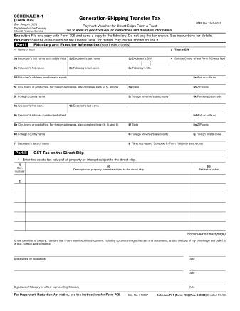 IRS Form 706SR1