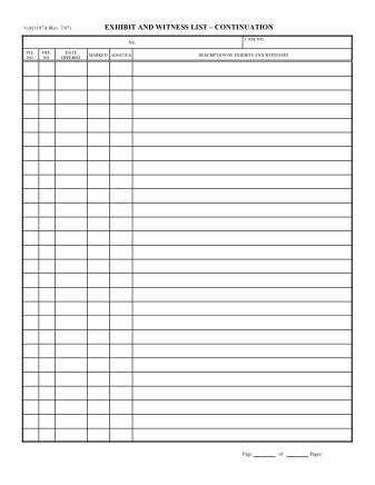 US Courts Form AO187A