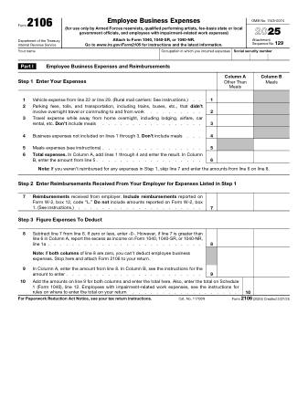 IRS Form 2106