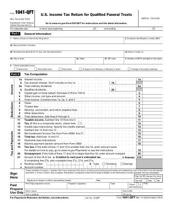 IRS Form 1041QFT