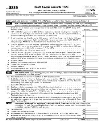 IRS Form 8889