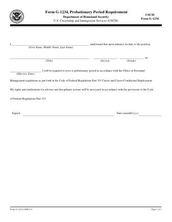 USCIS Form G-1234FORMRE10-6-11