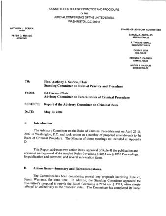 US Courts Form CR5 2002