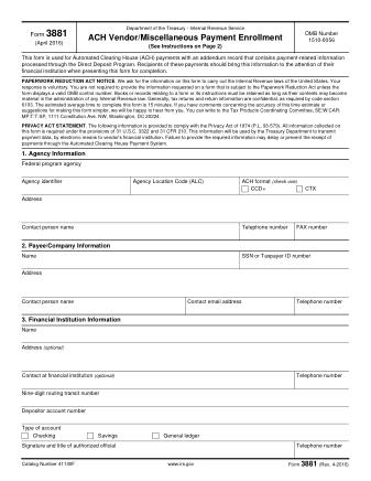 IRS Form 3881