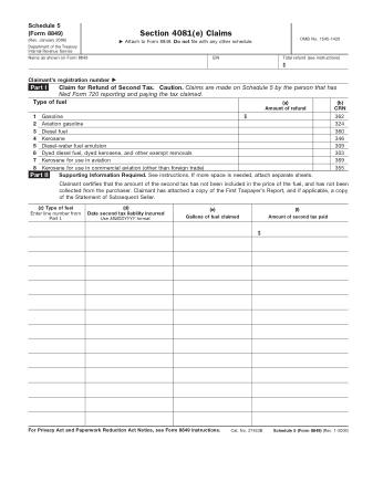 IRS Form 8849S5