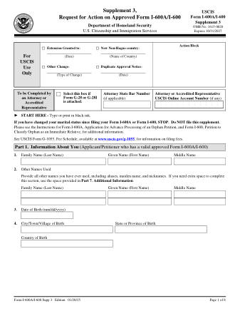 USCIS Form I-600ASUP3