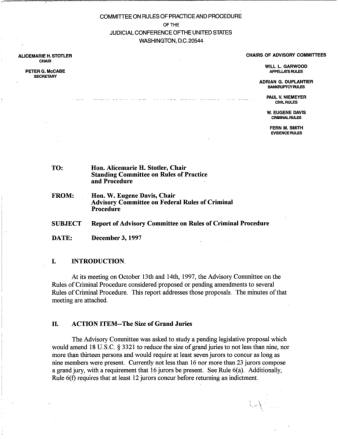 US Courts Form CR12 1997