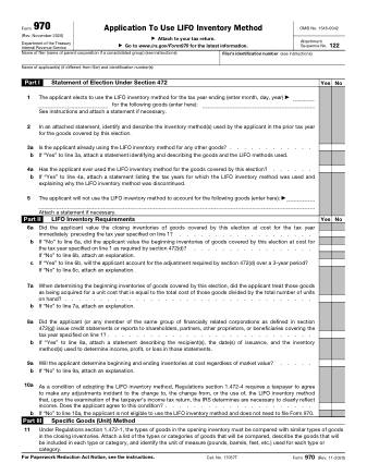 IRS Form 970