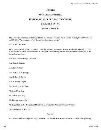 US Courts Form CR1092