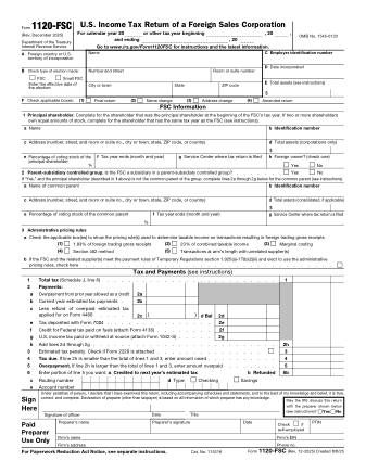 IRS Form 1120FSC